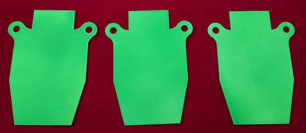 Pistol Silhouette Gong Airgun Target - Three Pack
