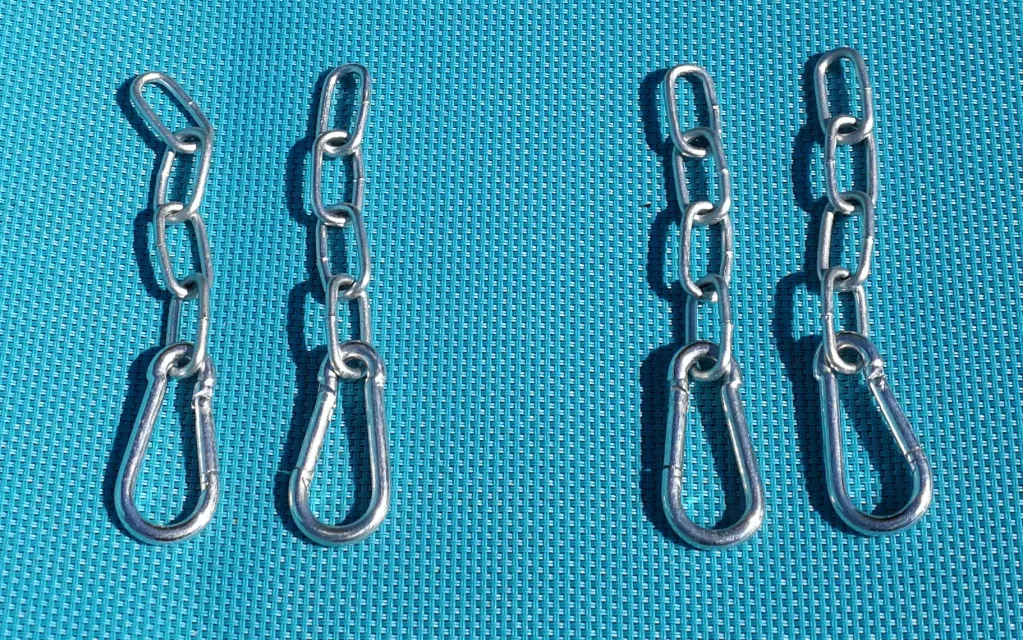 Airgun Target Gong Hanging Chain Set - Pack for Two Gongs