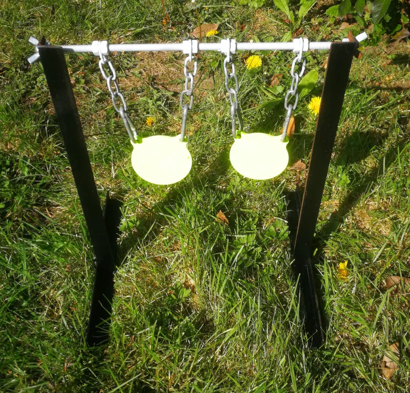 Air Rifle 3 inch Gong Airgun Target - Double