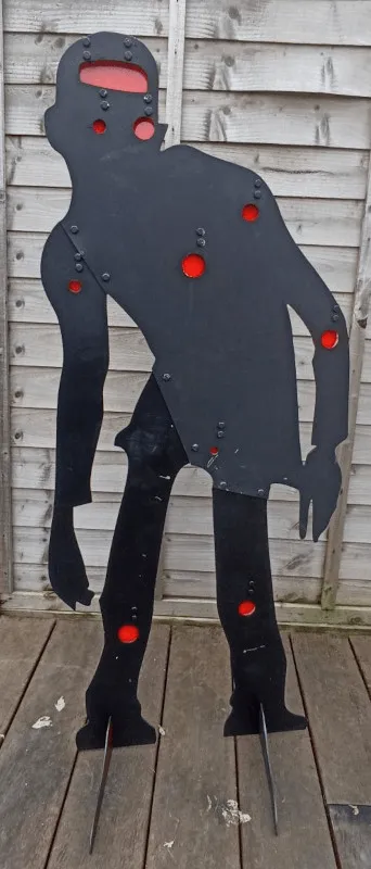 4ft Zombie with 10 gong target areas,2mm,for Pistols and Airsoft