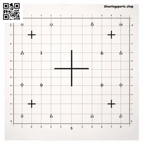 Sighting in target - Paper 17cm x 17cm
