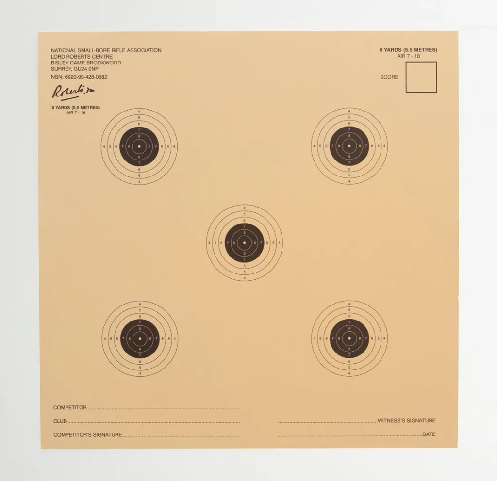 [SSSNSRA026] NSRA Air 7-18 (6 Yard 5 Target Air Rifle) (1)