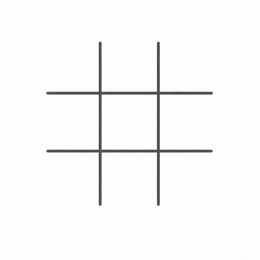 Blank tic tac toe