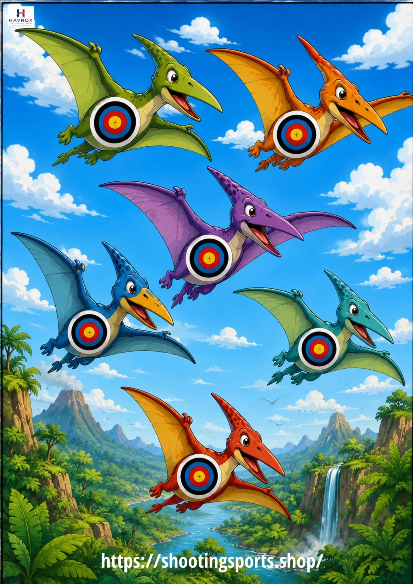Flying Dino Targets