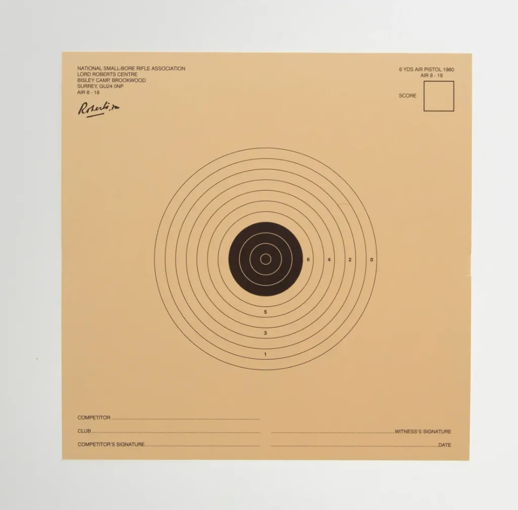 NSRA Air 8-18 (6 Yard Air Pistol Target)