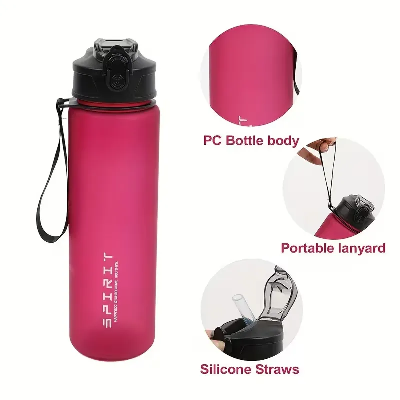 [Homeprep0002] 750ml Leakproof Sports water bottle (Red)