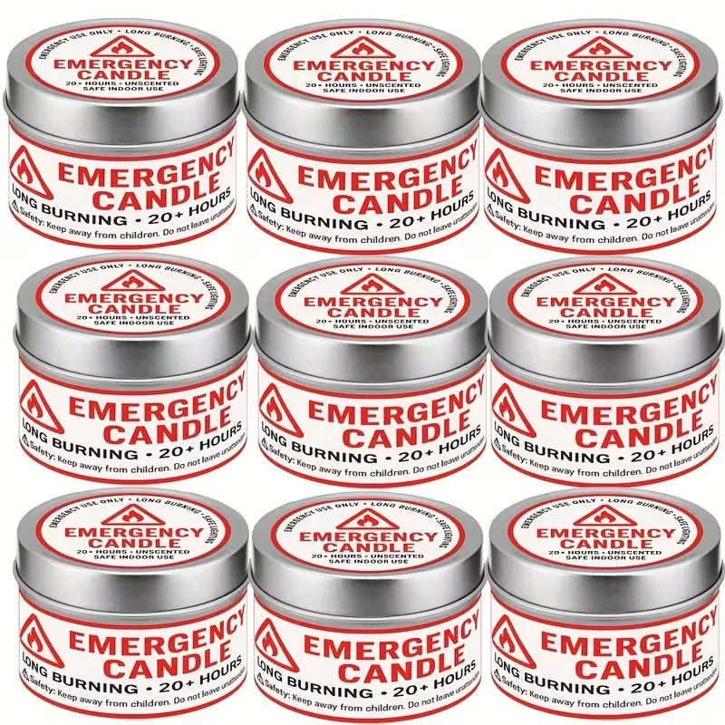 [Homeprep0028] Emergency candles in tin